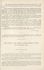 Page 339China and Corea (Amendment) Order in Council, 1909