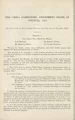 [Page 358]China (Companies) Amendment Order in Council, 1919