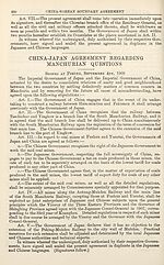 Page 230China-Japan agreement regarding Manchurian questions