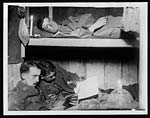 C.1071Life in a captured German dugout 50ft beneath the earth and safe from any shell