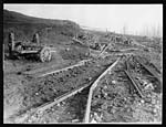 C.1090Showing how our artillery fire smashed up a German ammunition column on the Ancre