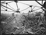 D.1038How ironwork crumples up under artillery fire