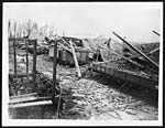 D.1093Scene showing how the Germans destroyed the station at La Chapellette