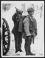 D.886Close view showing the new food container which is strapped on the back and taken to the trenches