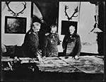X.25022Copy of a photograph taken from a German Officer showing Kaiser, Hindenburg and Ludendorff at G.H.Q., Spa