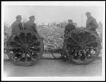 X.34092Muddy wheels of an ammunition cart