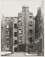 Backview of four storey tenement