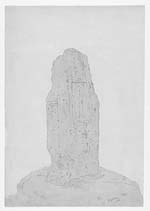 8bSketch of a Celtic standing stone at Dogton, Fife
