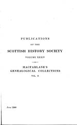 Volume 2, Page iMacfarlane's genealogical collections