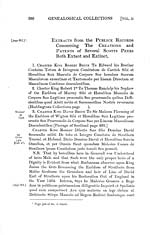 Volume 2, Page 380Extracts from the public records concerning the creations and patents of several Scotts [sic] peers both extanct and extinct