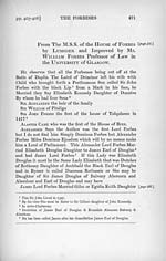 Volume 2, Page 471From the M.S.S. of the House of Forbes by Lumsden and improved by Mr. William Forbes Professor of Law in the University of Glasgow
