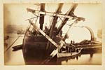 Ship salvaging the wreckage of the Tay Bridge