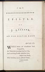 Page 195Epistle to J. L… , an old Scotch bard