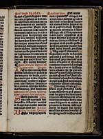 Folio 136Sancte beghe virginis non martyris. Sancti quintini martyris