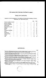 Table of contents and appendices