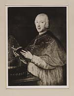 Blaikie.SNPG.10.10Portrait of Prince Henry in bishop's robes

Portrait of Prince Henry in fine clerical robes, ornate cross around neck, holding a book in front of a desk