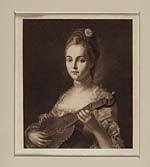 Blaikie.SNPG.11.2Portrait of Louisa as a young woman, waist up, playing a string instrument