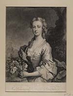 Blaikie.SNPG.16.7Countess of Cromarty, Isabel Gordon (d.1769) wife of the 3rd  Earl of Cromarty

Portrait of woman with flowers and trees in background, hands on a basket of flowers