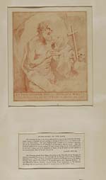 Blaikie.SNPG.19.17Drawing said to have been executed by Prince Charles Edwart Stuart

Shows a man, naked except for some cloth around his middle, looking at a cruxifiction  and a Latin inscription "Ex Dono Ejusdem Caroli Principis Walliae Filu Jacobi III. Britainniae Reg