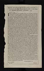 Blaikie.SNPG.24.70Copy of the right honourable Lord Lovat's letter,