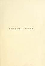 Half title pageLord Herries memoirs