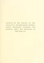 [Page 441]Accounts of the burning of the villages of Auchterarder, Muthill, Crieff, Blackford, Dalreoch, and Dunning, about the beginning of the year 1716