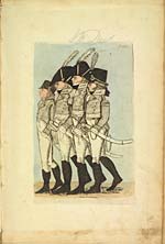 No. 122Three unidentified soldiers and one man