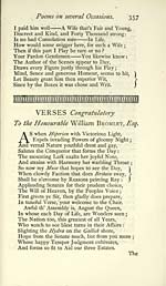 Page 357Verses congratulatory to the Honourable William Bromley, Esq