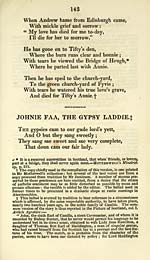 Page 143Johnie Faa, the gypsy laddie