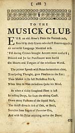 Page 288To the Musick Club