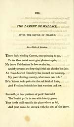 Page 234Lament of Wallace, after the Battle of Falkirk