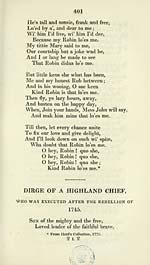 Page 401Dirge of a Highland chief