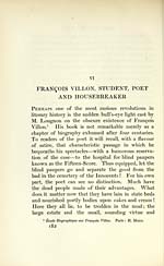 Page 182VI. Francois Villon, student, poet, and housebereaker