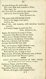 Page 87Song on the battle of the Nile