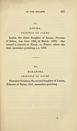 Page 257Princess Louisa pf Salms --- Princess Eleanora of Salms