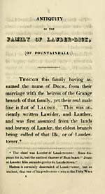 Page 3Antiquity of the family of Lauder-Dick (of Fountainhall)