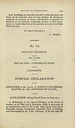 Page xcvVI. Judicial declaration of Earl of Stirling