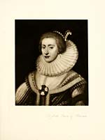 Illustrated plateElizabeth, Queen of Bohemia