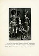 Illustrated plateDuke of Richmond and his three guardsmen grandsons