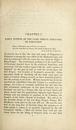 [Page 1]Chapter 1: Early notices of the name Fergus, Ferguson, or Fergusson