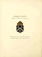 Facing page 1Armorial escutcheon -- George Brown, Bishop of Dunkeld, 1484-1514