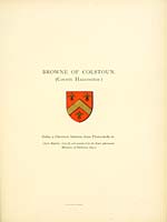 Plate 34.Browne of Clostoun (County Haddington)