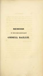 [Page 29]Memoirs of the Right Honourable Grisell Baillie
