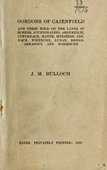 41) Page 39 - Gordons of Cairnfield - Histories of Scottish families -  National Library of Scotland