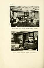 Plate 65Drawing room in the steam yacht, Beryl, and one of the State rooms in the Cassandra