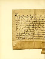 Illustrated plateCharter by King Alexander III to Hugh of Abernethy, of the lands of Lure, 19th March 1264