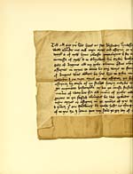 Illustrated plateRenunciation by Sir Alexander Lindsay, Lord of Glenesk, in favour of Margaret, Countess of Mar, and her sister Elizabeth, i2th March 1379