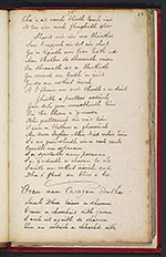 Folio 60 recto (75r)"Inghinn Mhic Neil mhic Eoin", beg. 'Co luath 'sa thig an geamhradh', concl.; "Oran nan Caragan Dubha", beg. 'Lamh Dhia leinn a dhaoine' (cf. Morrison, p. 82)