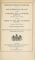 1870Cawdor (parts of) and Moy and Dalarossie (part of), County of Nairn