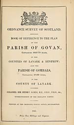 1861Govan, Counties of Lanark & Renfrew; also Gorbals, County of Lanark